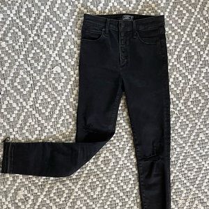 Black High Waisted Abercrombie Skinny Jeans